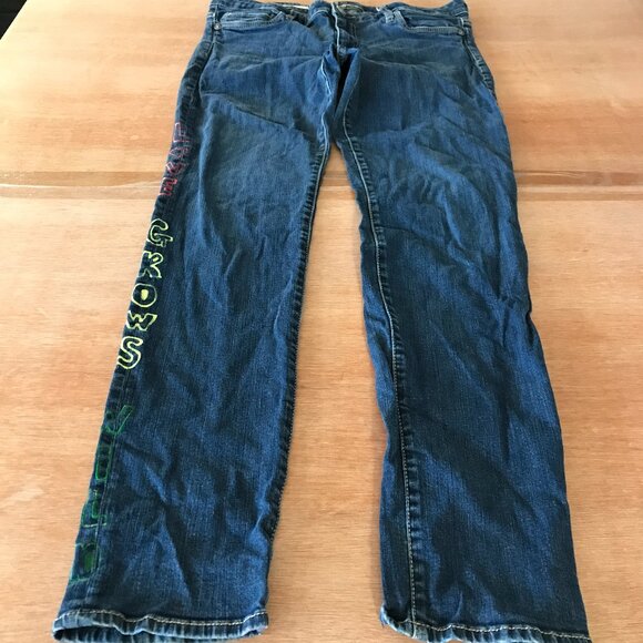 Kut from the Kloth Diana Skinny Jeans Women 12 Blue Mid Rise Dark Wash Stretch - Picture 1 of 12